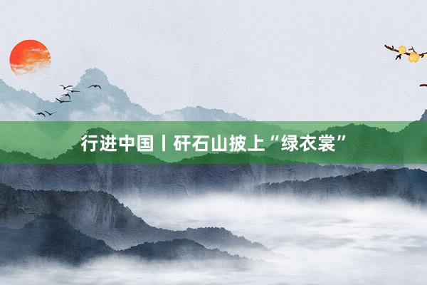 行进中国丨矸石山披上“绿衣裳”