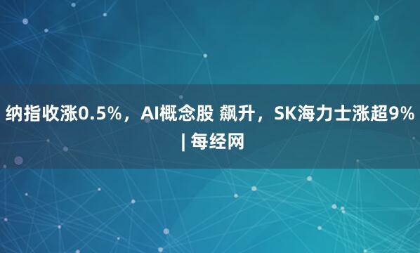 纳指收涨0.5%，AI概念股 飙升，SK海力士涨超9% | 每经网