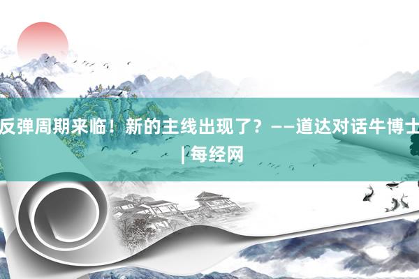 反弹周期来临！新的主线出现了？——道达对话牛博士 | 每经网