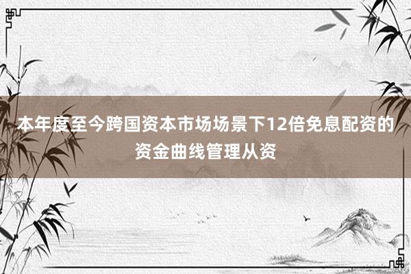 本年度至今跨国资本市场场景下12倍免息配资的资金曲线管理从资