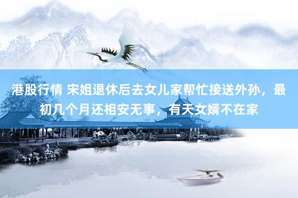 港股行情 宋姐退休后去女儿家帮忙接送外孙，最初几个月还相安无事，有天女婿不在家